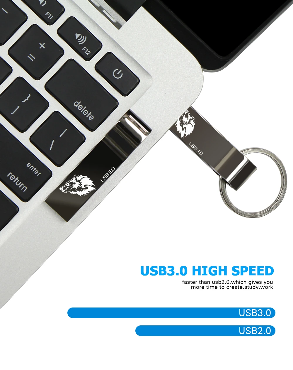 USB 3,0 флэш-накопитель 128 Гб 64 usb-флэш, совместимо с ПК и смартфоном флэш-ключ привода кольцо usb-накопитель 32 Гб оперативной памяти, 16 Гб встроенной памяти, USB 3,0 флэш-памяти
