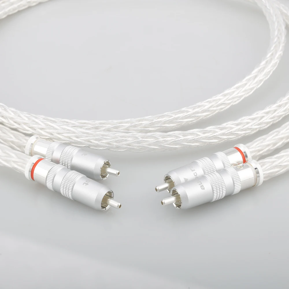 Аудиокабель 8AG RCA аналоговый кабель для подключения аудио видео удлинитель OCC