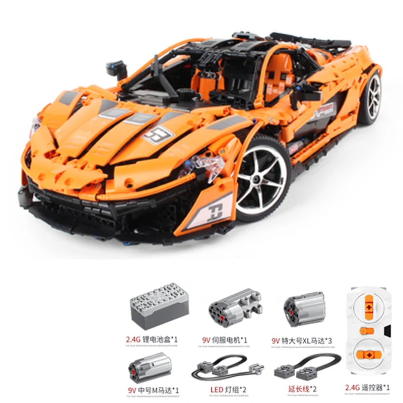 NO BOX Новая модель супер гоночного автомобиля mlaren совместимая техника Voiture Moc-16015 IepinSet 20087 строительные блоки кирпичи игрушки подарок - Цвет: NO BOX