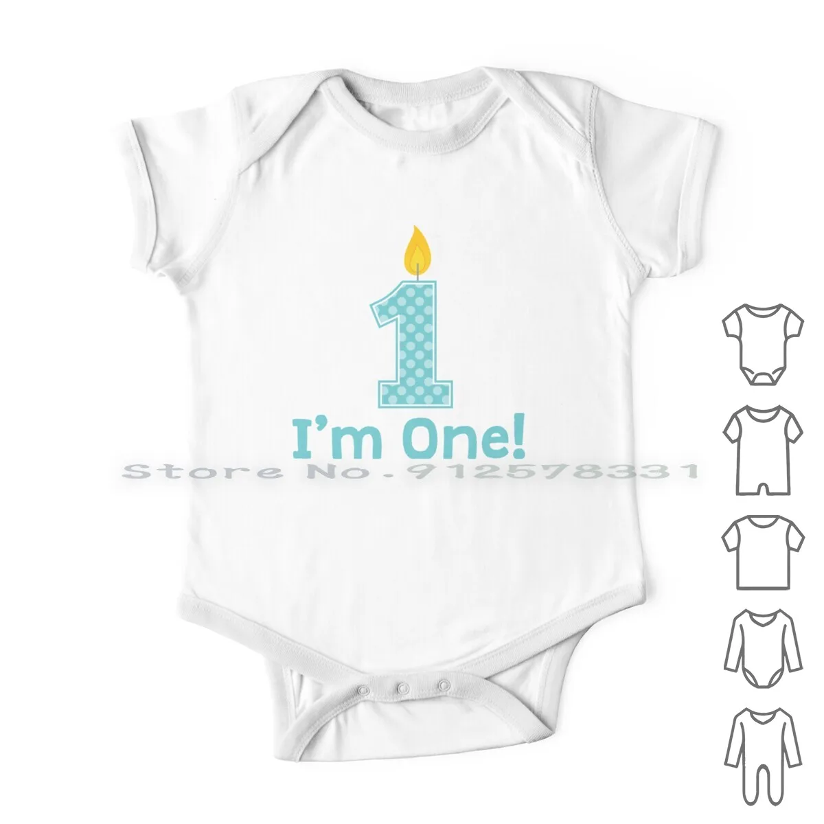 

I'm One Boy Одежда для новорожденных, комбинезоны, хлопковые комбинезоны, милый синий комбинезон для мальчиков на первый день рождения, на один год, в форме свечи для младенцев