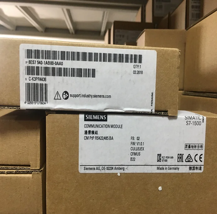 1 шт. новый Siemens 6ES7540-1AB00-0AA0 S7-1500 RS422/485 BA брендовый блок связи | Безопасность и защита