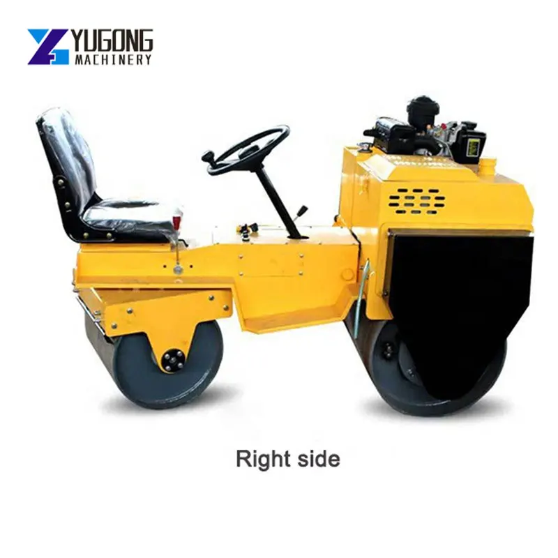 

CE Hydraulic Drive 1000kg Road Roller Compactor Vibration Frequency 70HZ Exciting Force 50KN for On Sale