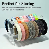 jewelry organizer display stand acrylic headband holder organizer for chains bracelets necklaces showcase home storage supplies