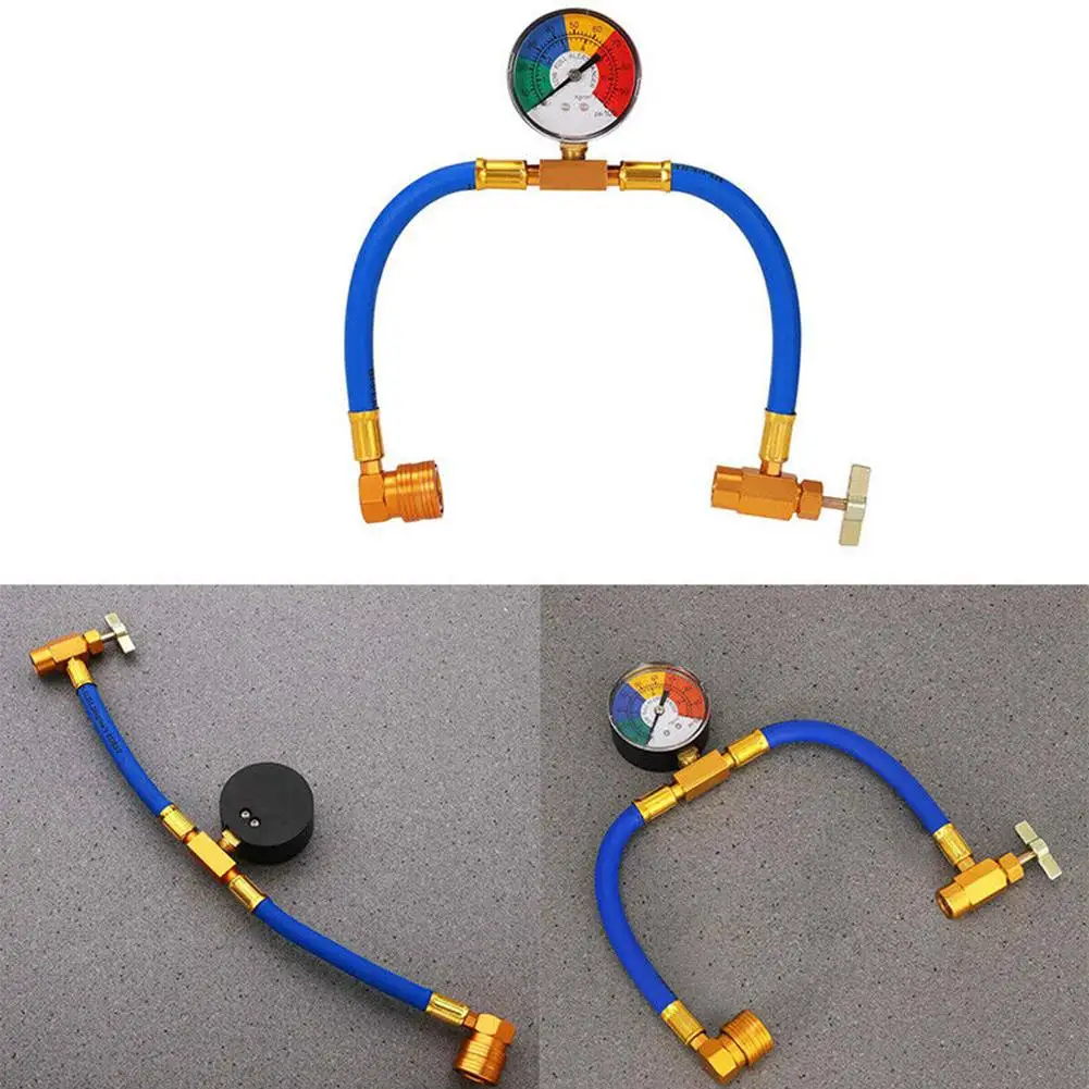 1pcs Car Refrigerant Charging Pipe Air Conditioning 1/2'' Ac R134a Recharge Measuring Hose Auto Accessories | Автомобили и
