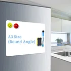 A3 закругленный магнит на холодильник белая маленькая доска детская Магнитная офисная доска