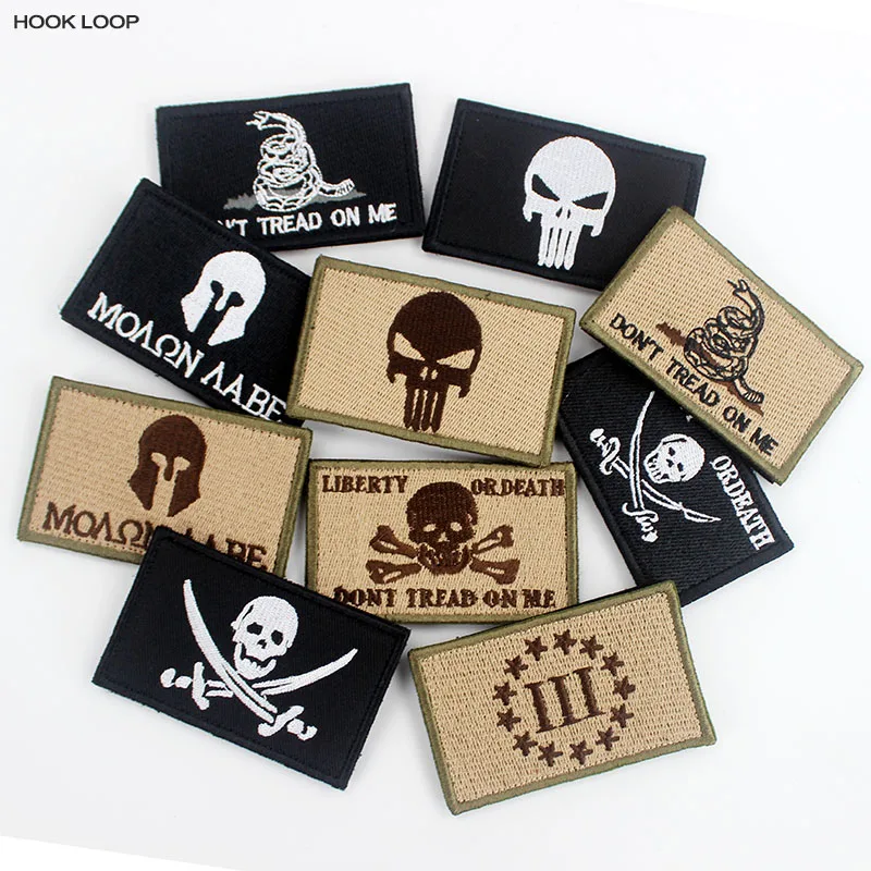 10 шт. смешанный лот армии патчи значки на застежке липучке эмблема череп наклейки