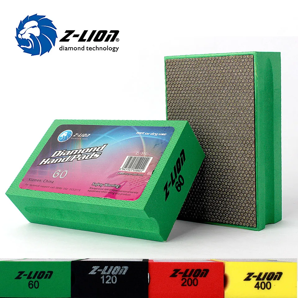 

Z-LION Diamond Hand Polishing Pad Foam Backed Glass Polishing Pad Stone Ceramic Tile Grinding Diamond Abrasive Pads