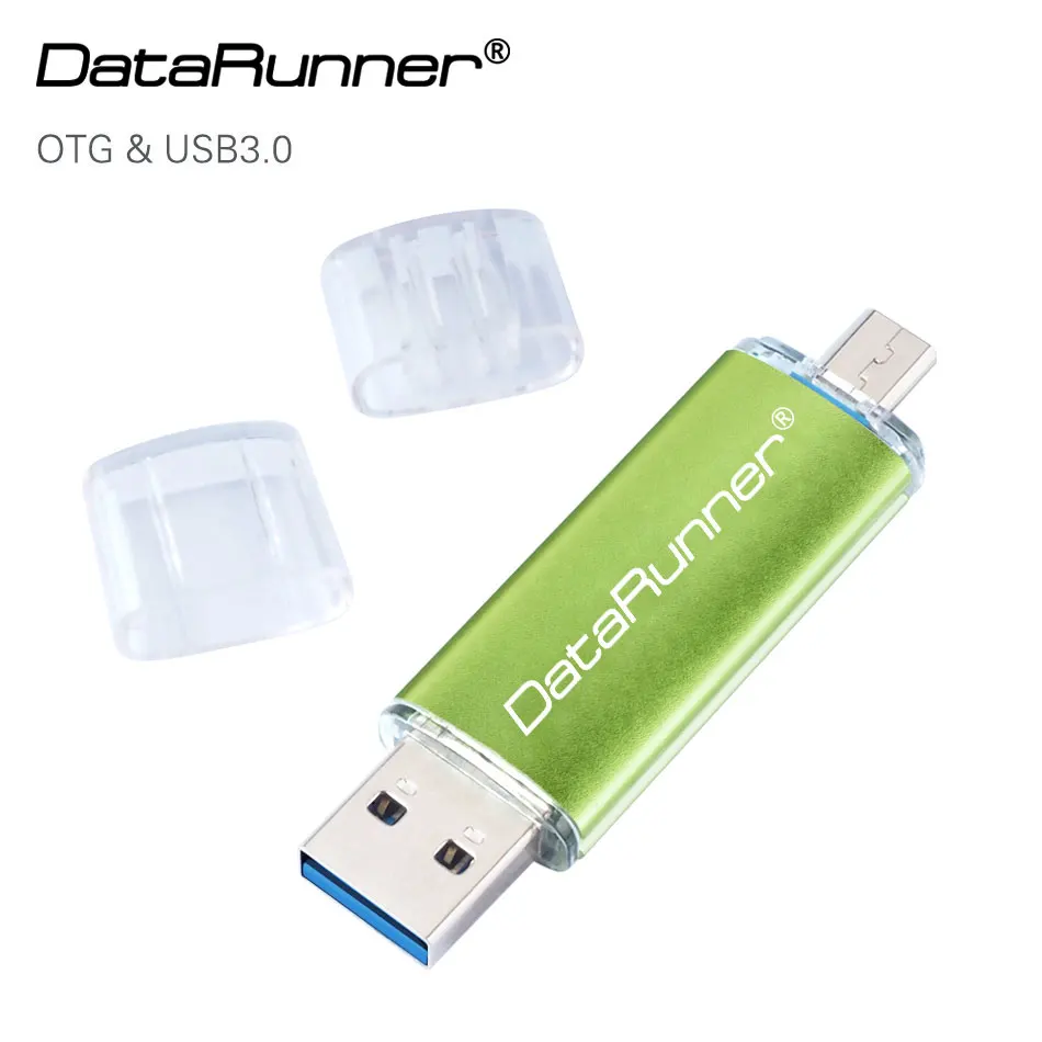 

USB флеш-накопитель DataRunner OTG 2 в 1, USB 3,0 и Micro USB флешка, флеш-накопитель 8 ГБ 16 ГБ 32 ГБ 64 ГБ 128 ГБ 256 ГБ, флешка, карта памяти