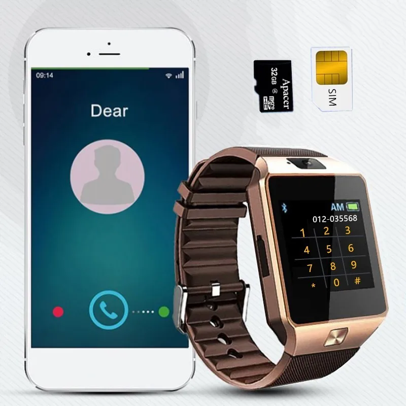 Мужские Смарт часы с сенсорным экраном sim картой функцией ответа на вызов Gsm Bluetooth
