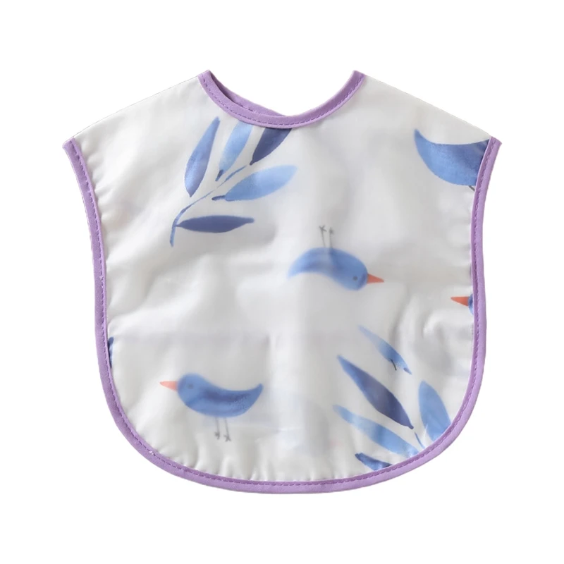 

Слюнявчик из хлопка для младенцев, детская водонепроницаемая одежда с принтом, слюнявчик для кормления N1HB