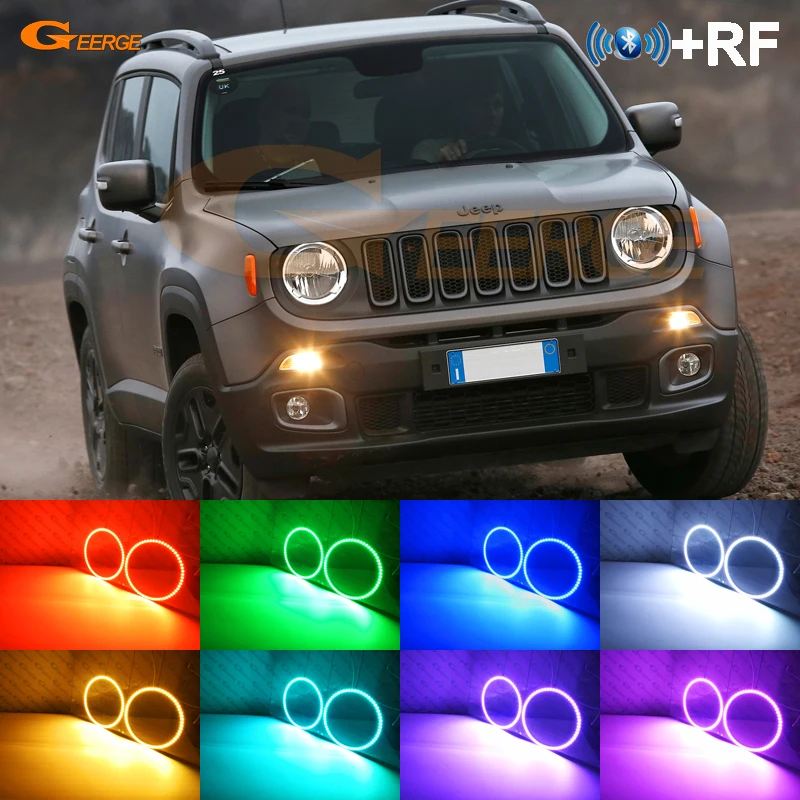 Для JEEP Renegade 2014 2015 2016 2017 2018 галогенные HD RF Дистанционное Bluetooth приложение