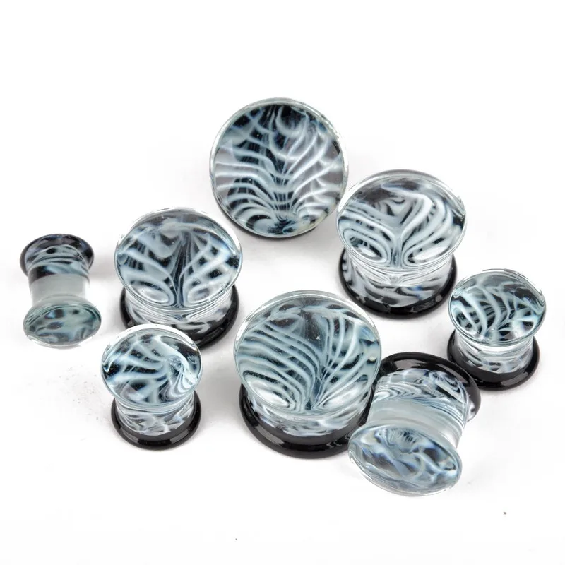 2 шт. 8 16 мм белые Медузы затычки для ушей морская трава пирсинг двойные