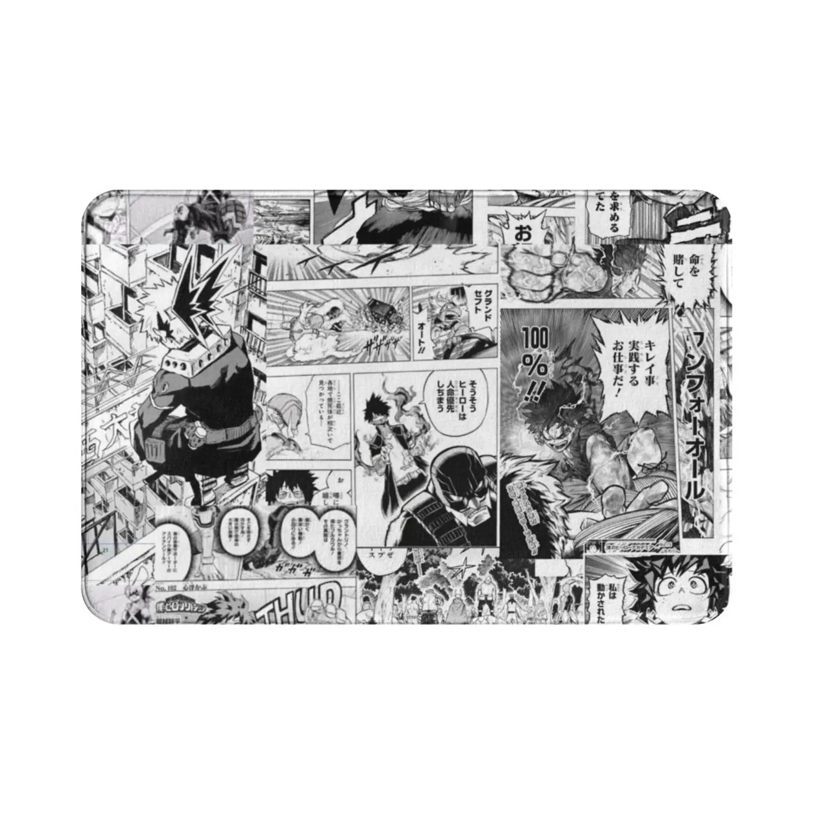 Коллаж для манги коврик подушка Todoroki Deku Midoriya все может манга Bakugo Mineta панели