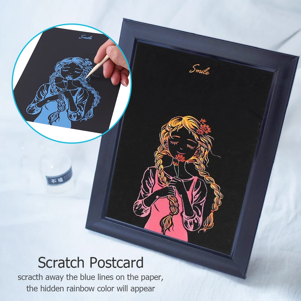 Головоломки игрушки для рисования скребковая живопись удобной переноски