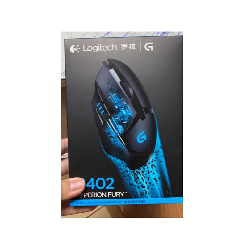 Original Logitech G402 Hyperion Fury Gaming Mouse with 4000DPI High Speed Fusion Engine 32-BIT ARM Processor for Windows 10 8 7 |