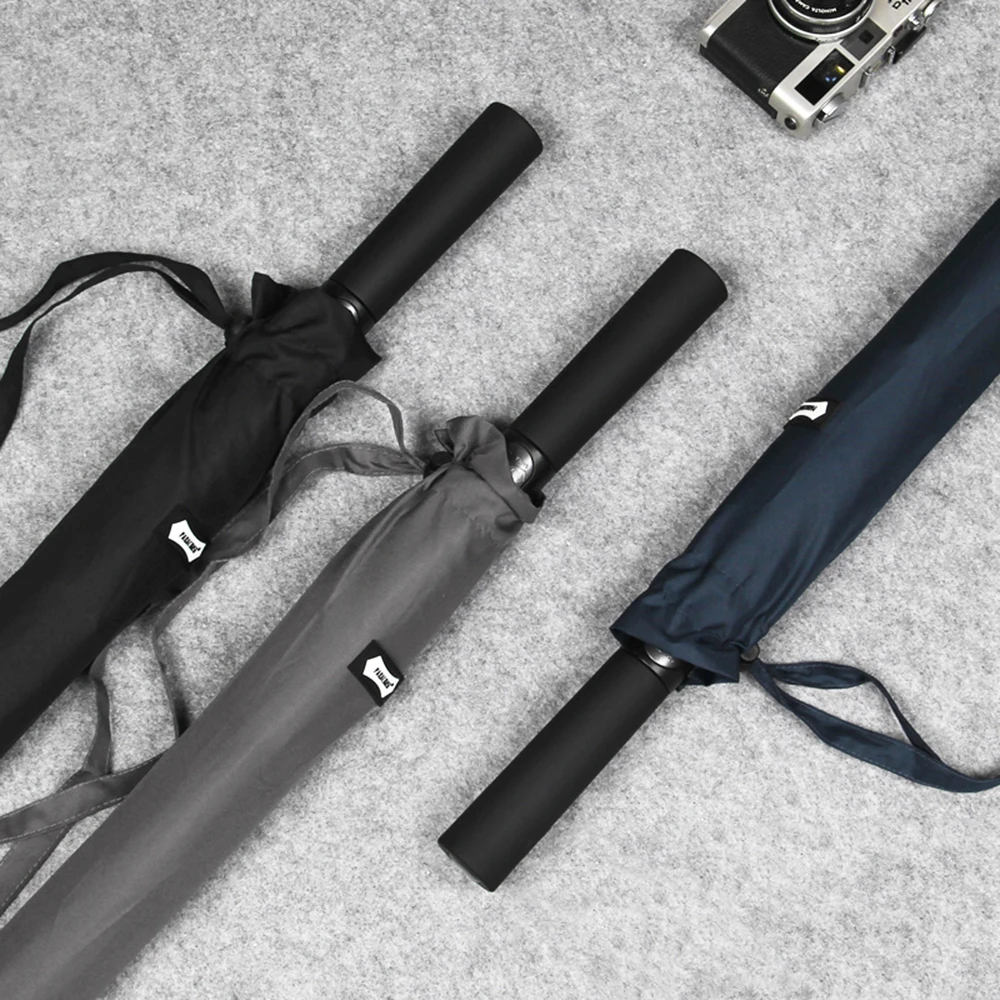 

Большой мужской зонт Parachase 114 см, ветрозащитные зонтики с длинной ручкой, в деловом стиле, из стекловолокна, 8 ребер