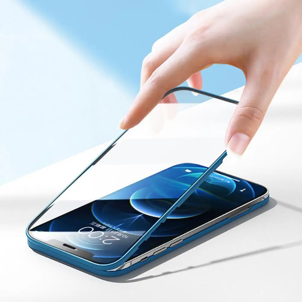 

Front Tempered Glass Back Cover 360 Full Protection 12 Case / promax 12pro/ 12mini For iPhone12/ P2C1