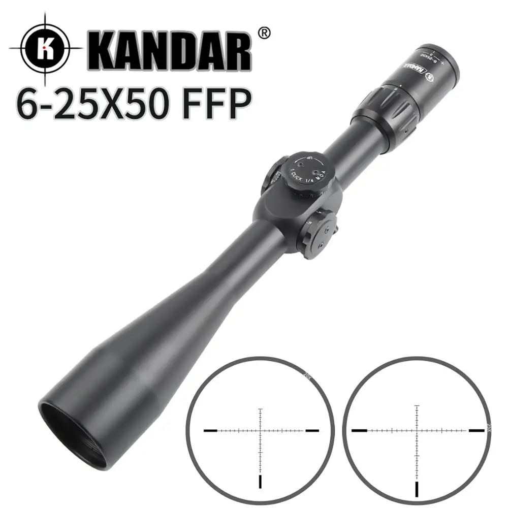 KANDER 6 25X50 FFP тактический прицел оптический Снайпер страйкбол Воздушный пистолет