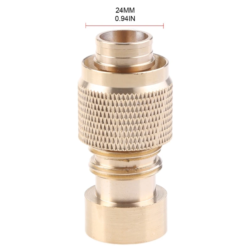 

Garden Hose Solid Brass Quick Connect Fittings Set Faucet Nipple Universal Connector 0.9 Inch Water Stop Quick Connector Water