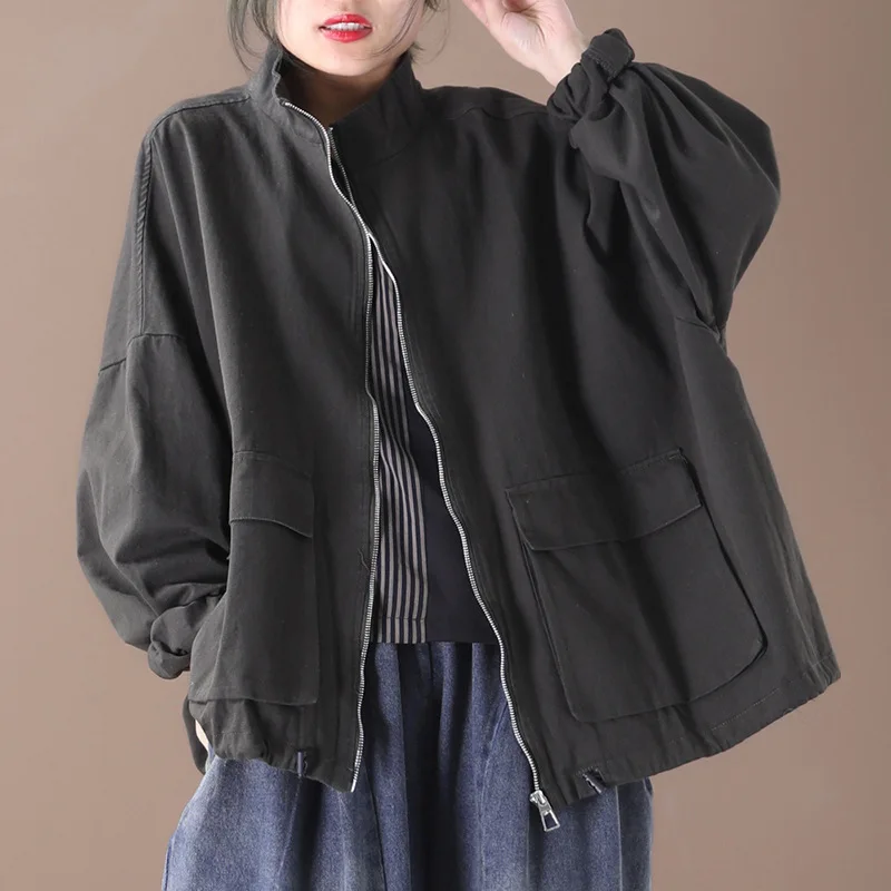 Новинка 2020 года весеннее корейское свободное однотонное пальто больших размеров