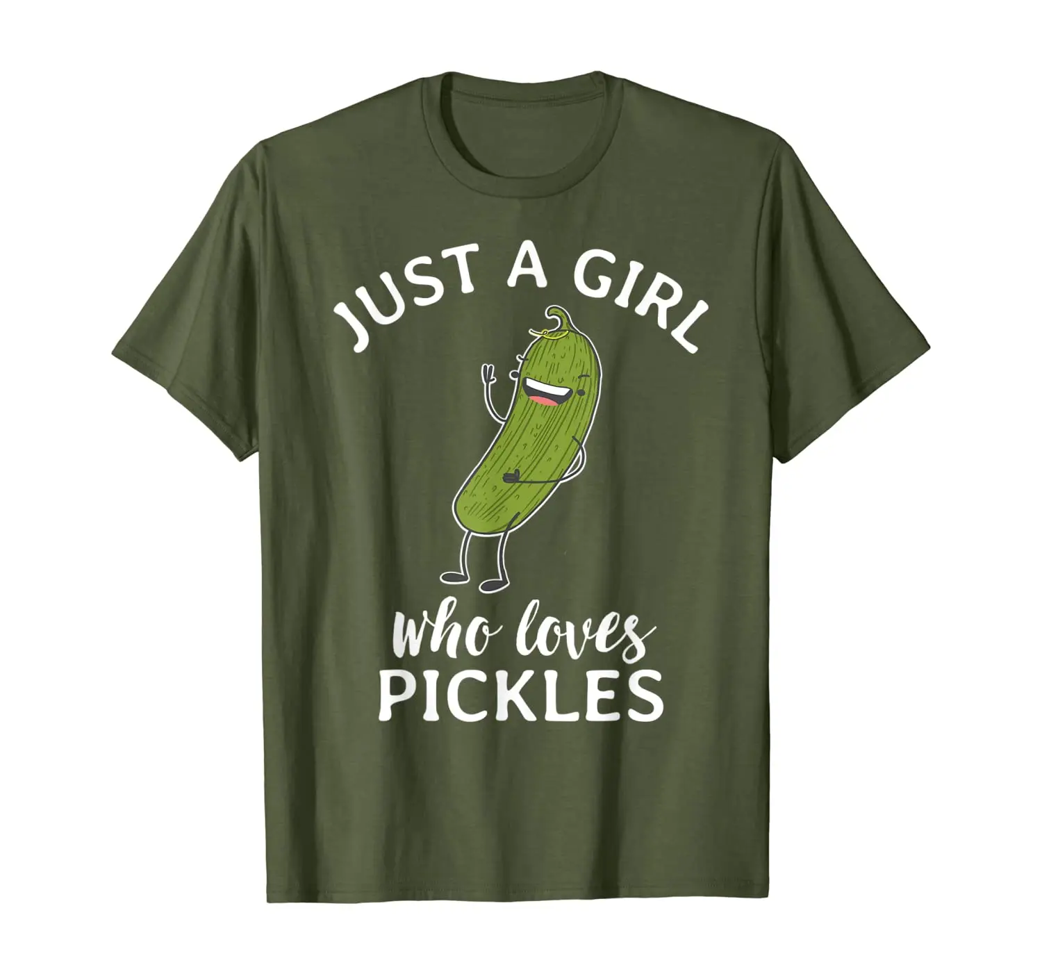 

Just A Girl Who Loves Pickles T Shirt Pickle Costume Tee
