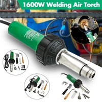 1600w hot air guns plastic welding torch 50hz ac220v welder heat hot tools kit with nozzle roller welding machine