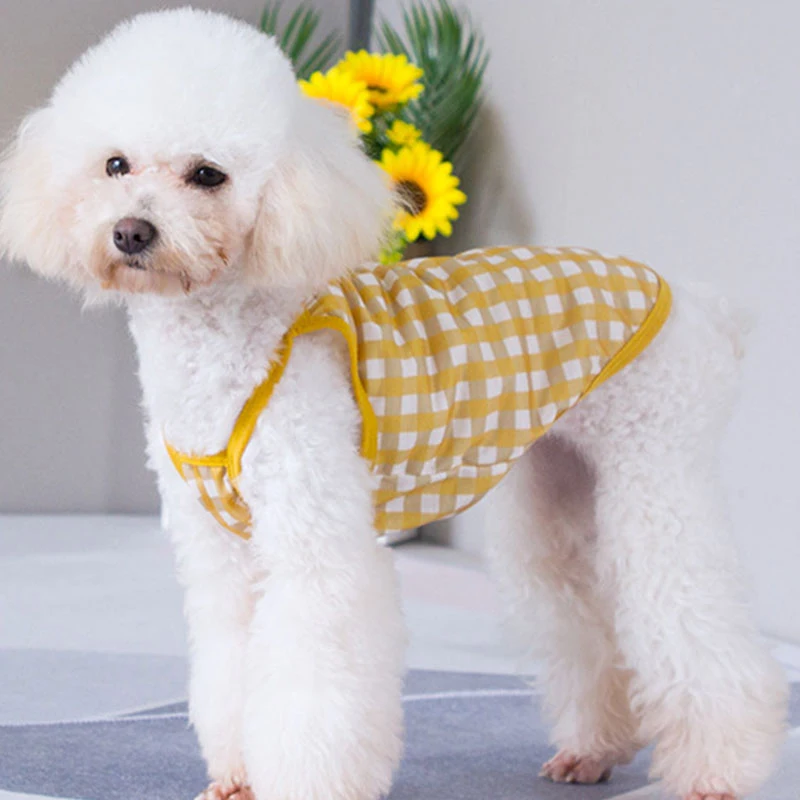 

Striped Dog Shirt Rainbow Color Pet Clothes For Small Medium Dogs Shirt Chihuahua Puppy Pet Clothing For Dogs Vest Dog Clothes