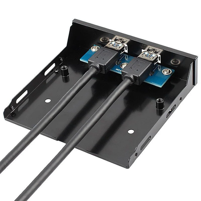 2019 Прямая поставка 2-Порты и разъёмы USB 3 0 спереди Панель отсек расширения до
