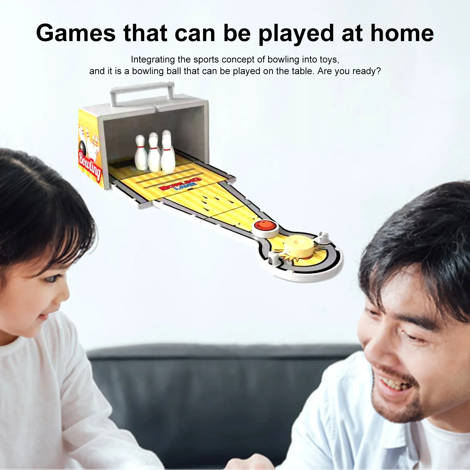 Игровой набор для боулинга деревянная мини-дорожка дома Интерактивная