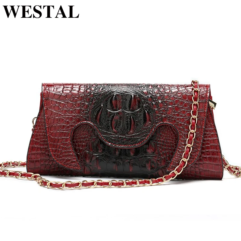 WESTAL роскошные сумки женские дизайнерская женская сумка натуральная кожа