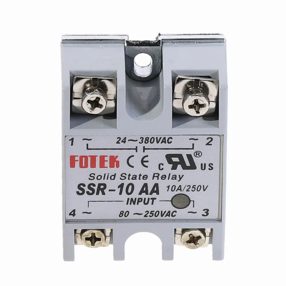 1 шт. Твердотельный релейный модуль 80 250 В 10 А 24 380 в перем. Тока|solid state relay|state relay