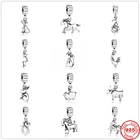 Новые модели серебряных животных, собак, лошадей, коров, свиней, кроликов. .. Шарм-бусина подходит для оригинального браслета Pandora DIY ювелирные изделия для женщин