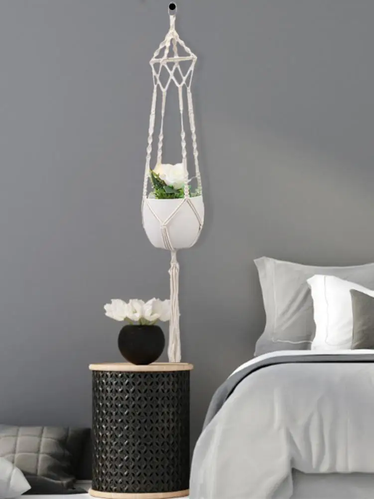 Ручная вешалка цветочный горшок Бохо Крытый Открытый настенный завод корзина