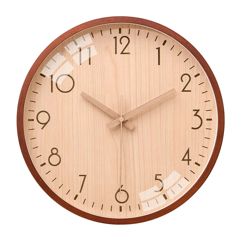 

Nordic Large Wall Clock Modern Design Wood Clocks Home Living Room Decor Silent Watcher Bedroom Decoration Zegary Mind Gift