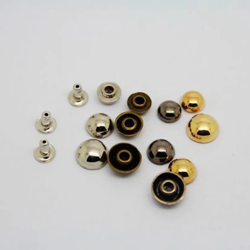 7-12 мм Золотые/Серебристые/бронзовые/пистолета яркие полусферы одежды заклепки