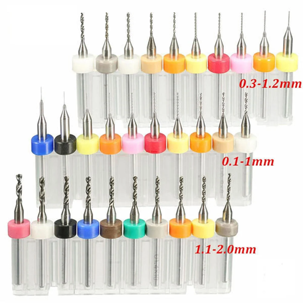 

0.1-1/1.1/2.0/0.3-1.2 mm Cross Hex Tile Drill Bits Set for Glass Ceramic Concrete Hole Opener Micro Drill Bits Tool