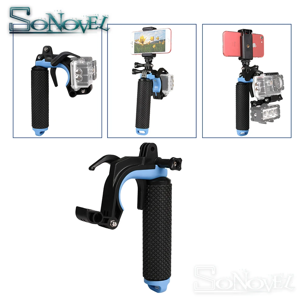 Съемка плавающей рукоятка-поплавок пистолет триггер набор для GoPro Hero 7 6 5 черный