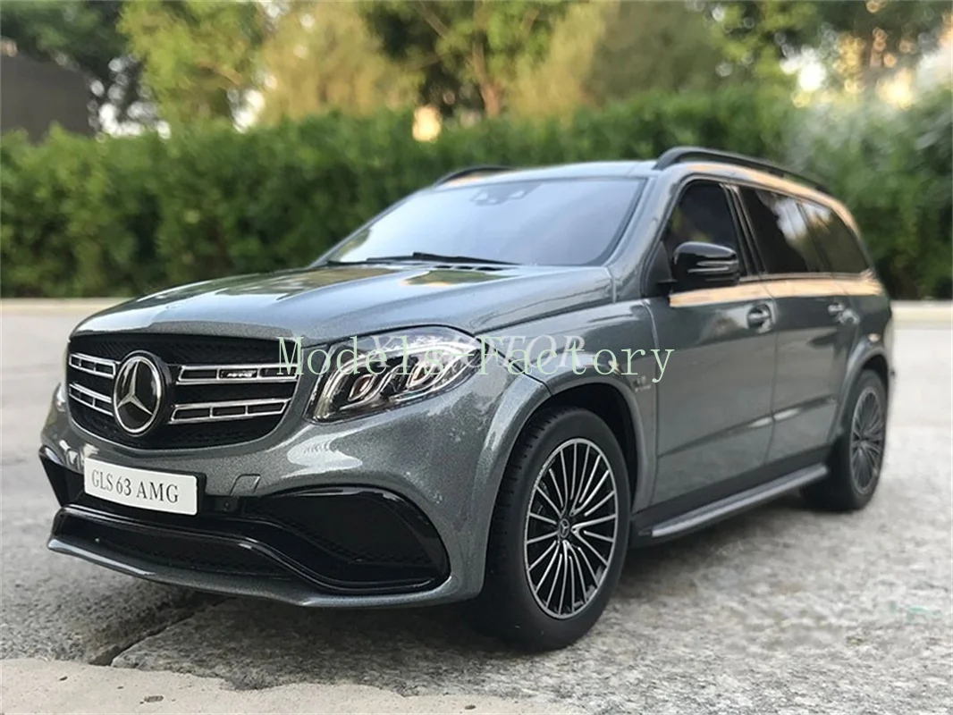 

Модель автомобиля GT Spirit 1:18 для Benz GLS63 AMG из смолы, литой, серая, игрушечная, хобби, демонстрация, коллекционные украшения