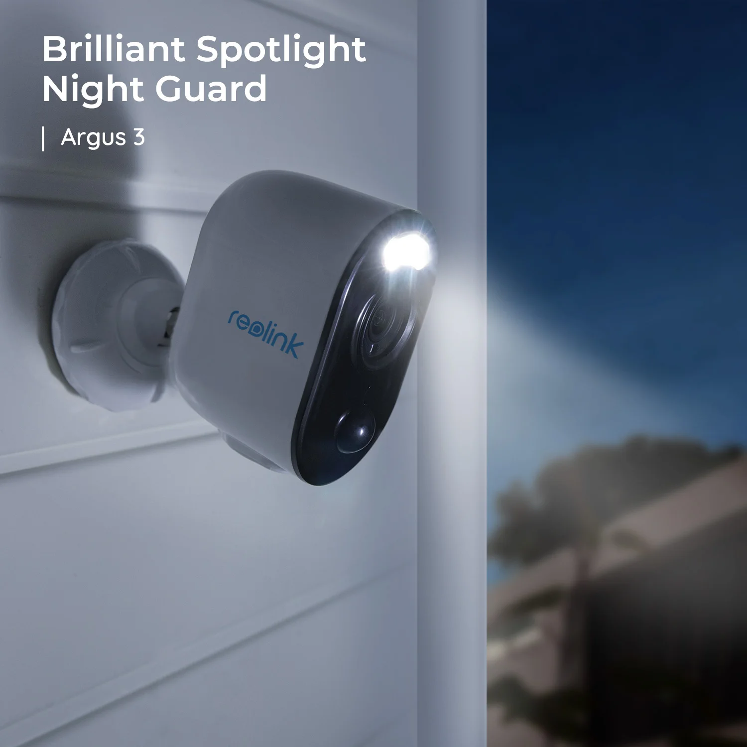 Reolink 4MP WiFi Солнечная энергия Камера Argus 3 человека и автомобиля обнаружения