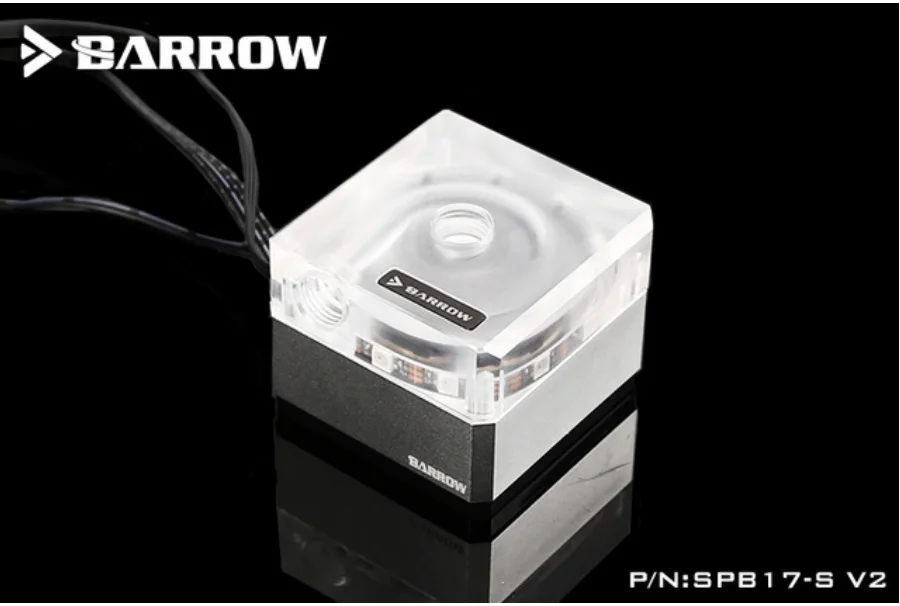 silver Курган SPB17-S-V2, 17 Вт насосы с ШИМ, LRC 2,0, DDC серии, металлический корпус, ручной и ШИМ контроль скорости водяного охлаждения - Цвет лезвия: silver