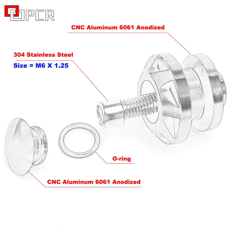 Катушки-слайдеры 6 мм для YAMAHA Tracer900 /GT Tracer 900 700 GT Tracer700 MT07 MT09 2016 2017 2018 2019 болты с