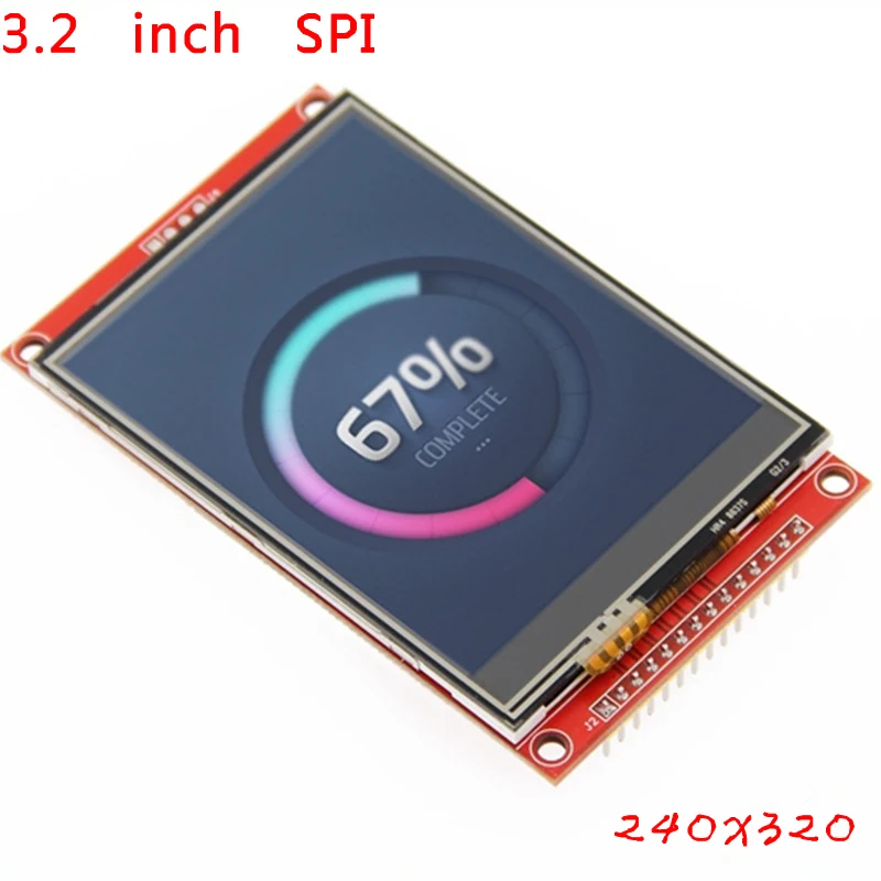 3 2 дюймовый TFT ЖК модуль с сенсорным драйвером ILI9341 240(RGB)* 320 интерфейс SPI (9 IO) Touch ic