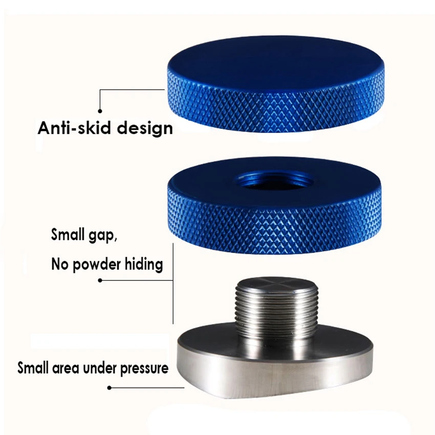 Регулируемый Темпер для кофе эспрессо из нержавеющей стали 58/58 51/53/304/3 мм выпуклый