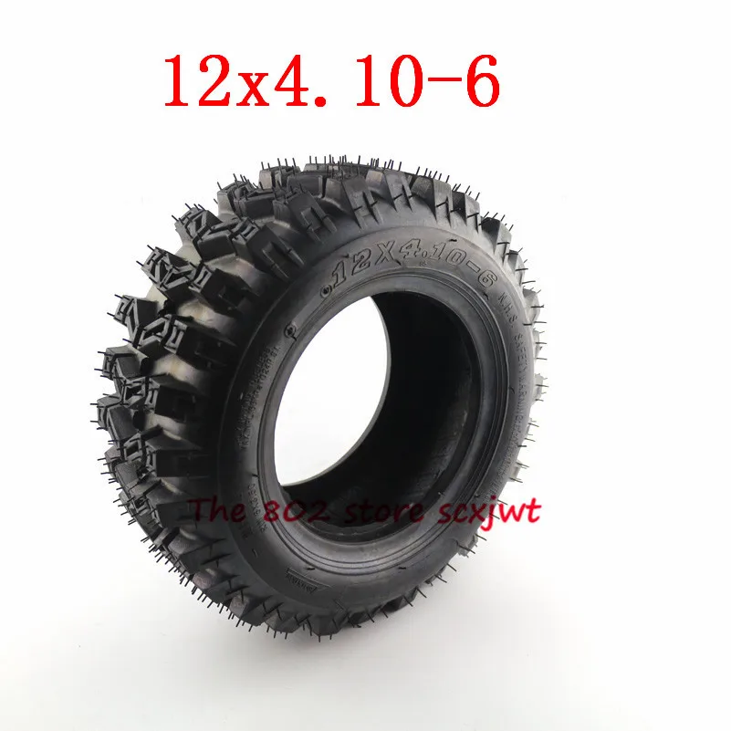 12x 4,10-6 вакуумные/бескамерные шины ATV Quad Go Kart 47cc 49cc/4,10-6 шины газон сад румпель снег воздуходувка Метатель R-1 Луг шины