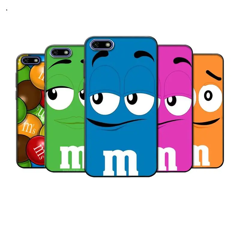 

Cute M&M‘s Chocolate Phone Case For Xiaomi 5 6 8 9 10 F1 X Se Lite Pro Note Mix 2 3 10 Cover