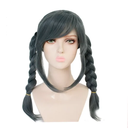 Парик для косплея Пеко пекояма из данганронпа синтетический серый