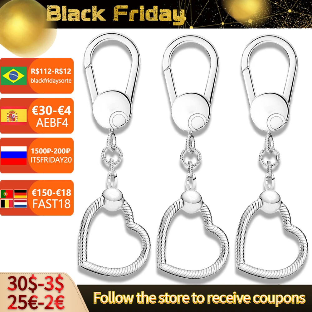 

Luxury 925 Sterling Silver Moments Sweet Home Bag Charm Fit Charms Key Ring Set Gift DIY Necklace Key Chain Jewelry Making