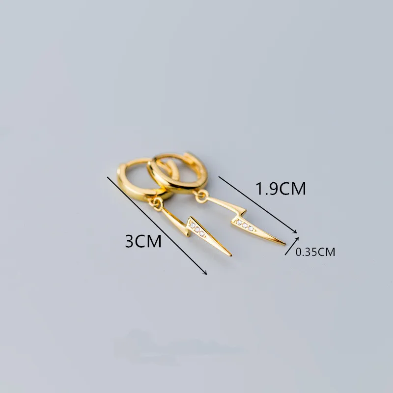 Женские серьги гвоздики WANTME длинные готические из 100% стерлингового серебра 925