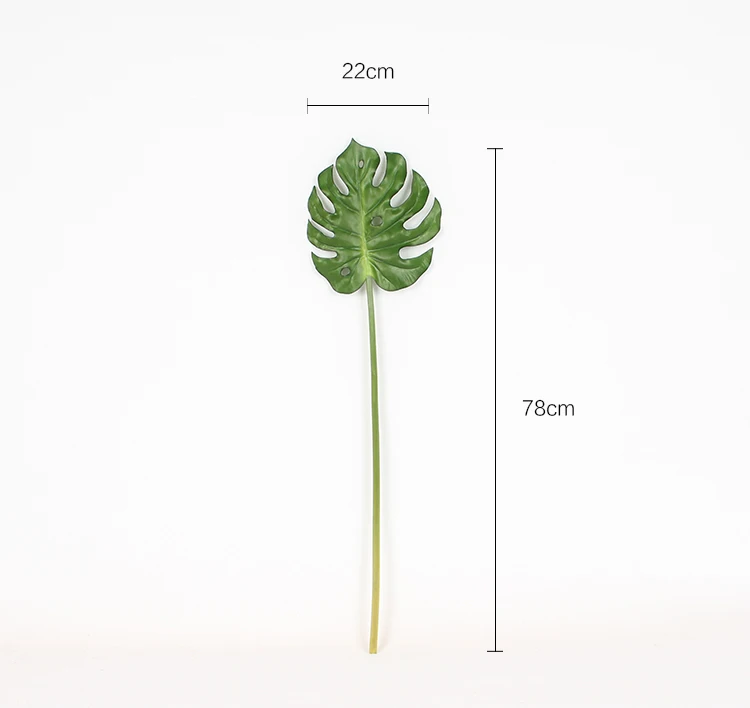 

INDIGO- Wholesale 100pcsTropical Split Philo Leaf in Green Table Decoration Berry Artificial Fruit Dried Branches Interior Trim