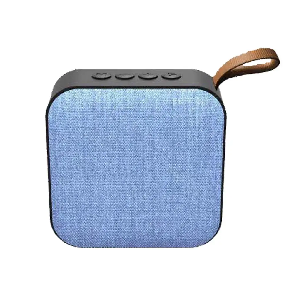 Blue NATTHSWE T5 тканевый Bluetooth динамик с картой вставки мини портативный беспроводной аудио поддержка AUX, TF карта, USB и совместимое приложение - Цвет: Blue
